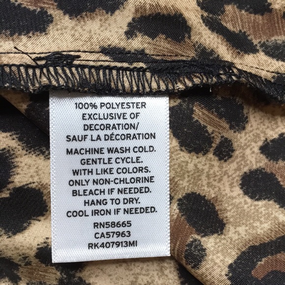 Abound Leopard Print Sz Med Camisole with lace detail - Picture 7 of 7